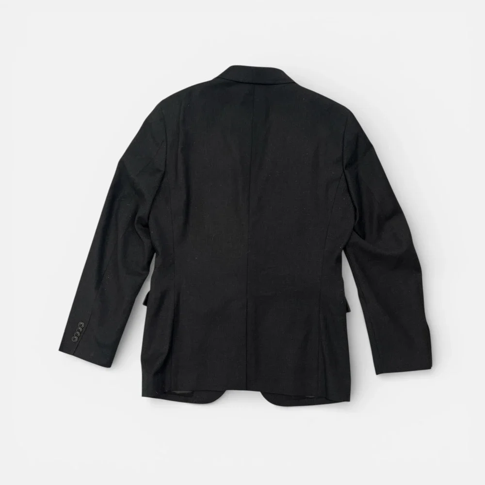 Uniqlo + J | Jil Sander | Black Soft Wool Blazer Medium Minimalist Work Wardrobe